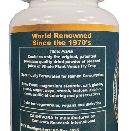 Carnivora Vegi-Caps - Gluten Free, Vegan Capsules for Immune Support (100 Capsules)