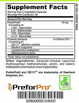Casa de Sante Low FODMAP Synbiotic Probiotic & Prebiotic (60 Caps)