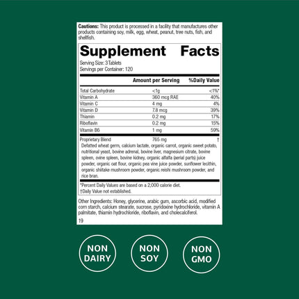 Standard Process Catalyn – General Well-Being Dietary Supplement (Non-Dairy/Non-Soy) – 360 Tablets