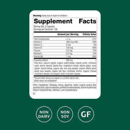 Standard Process Catalyn Gluten Free – 240 ct Capsules (120 Servings)
