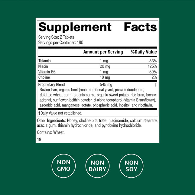 Standard Process Cataplex B – Whole-Food B-Complex for Heart, Metabolism & Cholesterol Support | 360 Tablets