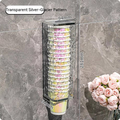 Disposable Cup Cup Puller Wall-mounted Punch-free Household Light Luxury Good-looking