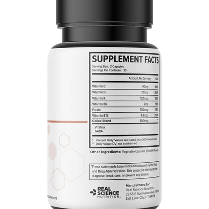 Real Science Nutrition Celi-Act Miracle – Natural Celiac Support & Digestive Health