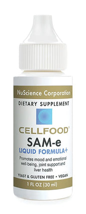 Cellfood SAM-e Liquid Formula+ 1 oz | Joint Support & Liver Health | Gluten Free, Non-GMO | 30-Day Supply