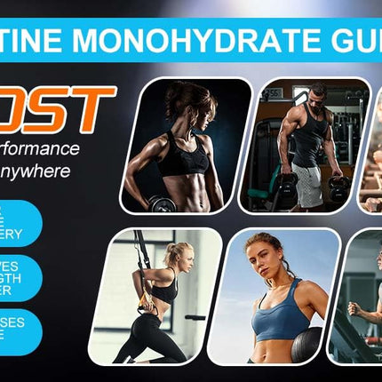 CellRestore Creatine Monohydrate Gummies – 120 Count, 5g Serving, Vegan, Sugar Free, Blueberry