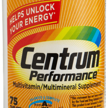 Centrum Performance Vitamins, 75 ct | Multivitamin for Energy Metabolism and Immune Support