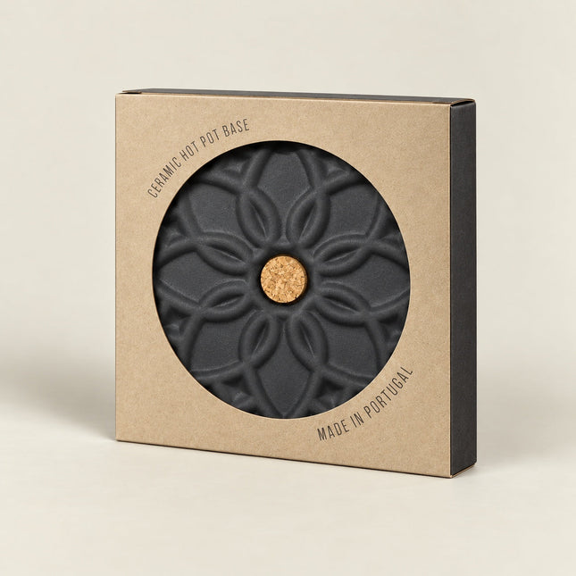 Ceramic Hot Pot Stand Elvira - Black