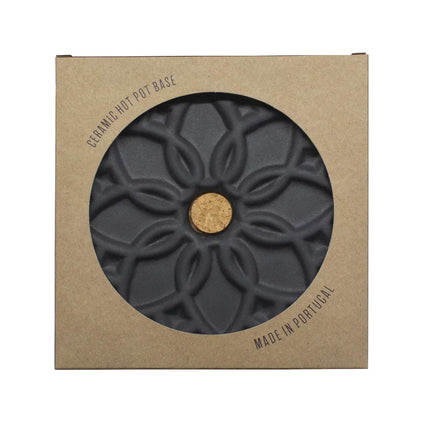 Ceramic Hot Pot Stand Elvira - Black