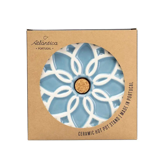 Ceramic Hot Pot Stand Elvira - Blue