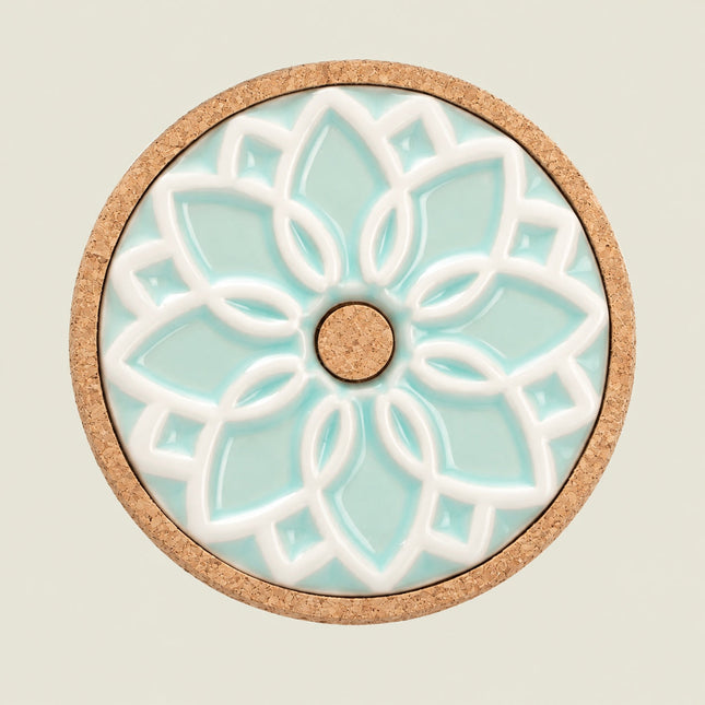 Ceramic Hot Pot Stand Elvira - Mint