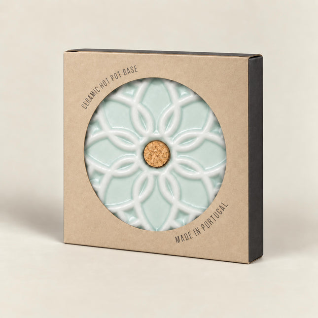 Ceramic Hot Pot Stand Elvira - Mint