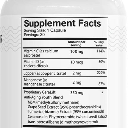 Del Mar Labs CeraLift – 30 Day Supply – Doctor Formulated Anti-Aging Ceramides
