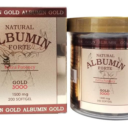 CGMLABS Natural Albumin Forte Deer Horn Royal Jelly – 1500mg/200 Softgels
