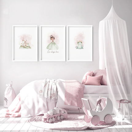 Childrens Canvas Prints | Set of 3 wall art prints