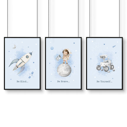 Childrens Prints For Bedroom | Set of 3 wall art prints