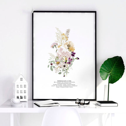 Christian art modern for bedroom | set of 3 wall art prints