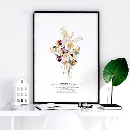 Christian art modern for bedroom | set of 3 wall art prints