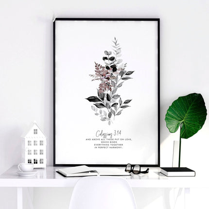Christian art wall for bedroom | set of 3 wall art prints