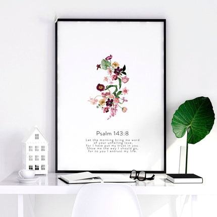 Christian religious posters for bedroom | set of 3 wall art prints