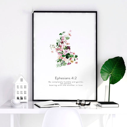 Christian religious posters for bedroom | set of 3 wall art prints
