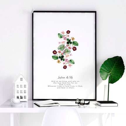 Christian religious posters for bedroom | set of 3 wall art prints