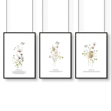Prints for Hallway – Set of 3 Christian Wall Art