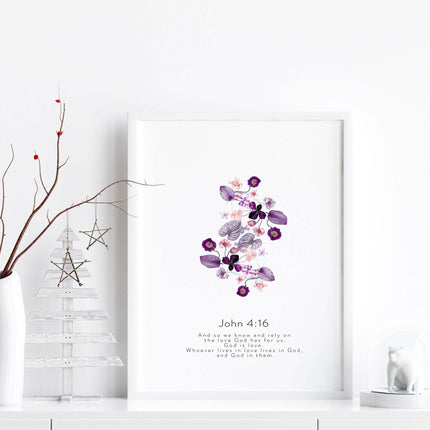 Christian verse posters for bedroom | set of 3 wall art prints