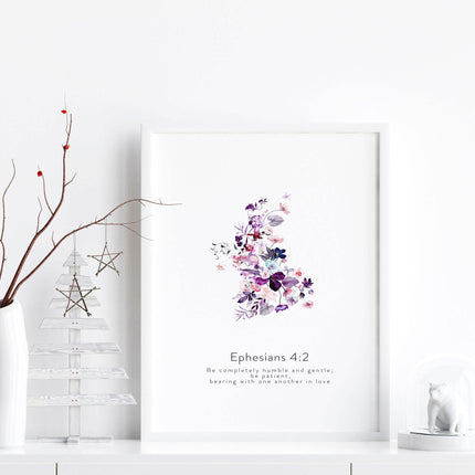 Christian verse posters for bedroom | set of 3 wall art prints