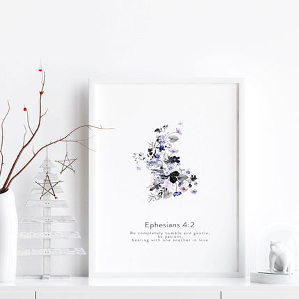 Christian wall art in uk for bedroom | set of 3 wall art prints