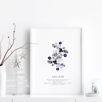 Christian wall art in uk for bedroom | set of 3 wall art prints