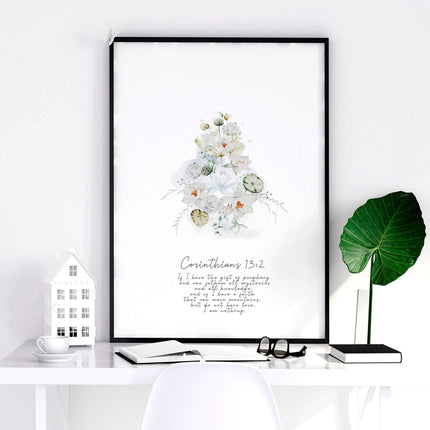 Christianity art for bedroom | set of 3 wall art prints