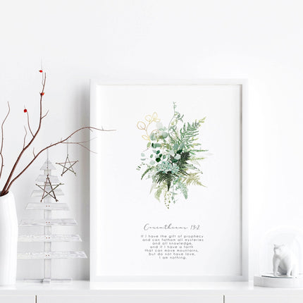 Christianity Bible wall art for bedroom | set of 3 wall art prints