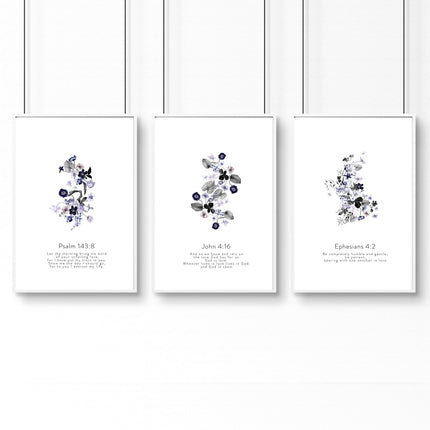Christianity pictures wall art for living room | set of 3 wall art prints