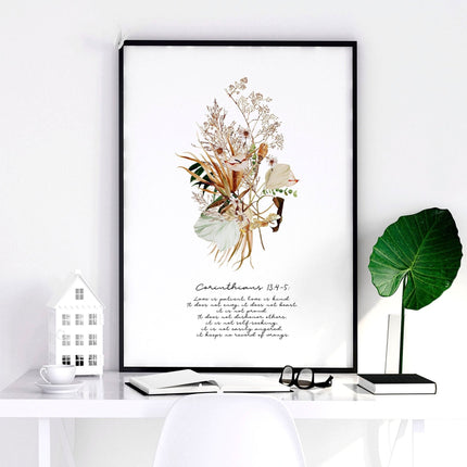 Christianity quotes for bedroom | set of 3 wall art prints