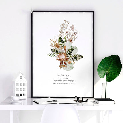 Christianity quotes for bedroom | set of 3 wall art prints