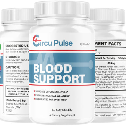 (2 Pack) CircuPulse Capsules - Official CircuPulse Blood Support Pills, Max Strength