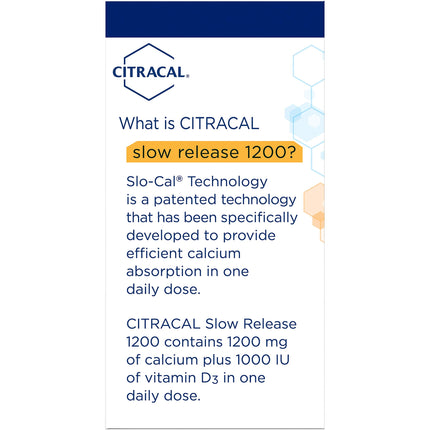 Citracal Calcium + D Slow Release 1200mg – 80 Tablets (Pack of 4)