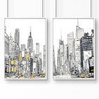 White Frame / A4 8.27 x 11.69 in / 21 x 29.7 cm / Satin Photo paper 280 gsm