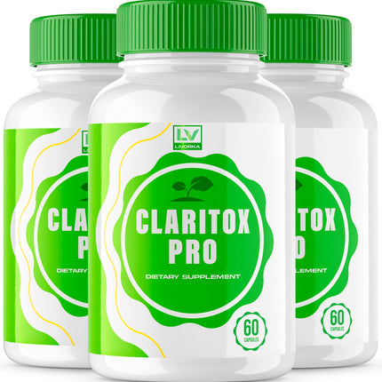 (3 Pack) Claritox Pro – Advanced Pill Formula Capsule Support (180 Capsules, 3 Months)