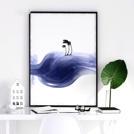 Coast wall art for home office decor | set of 3 wall art prints