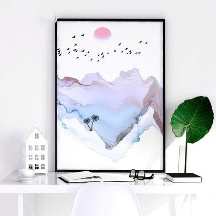 Pictures for a home office | set of 3 Coastal wall art prints