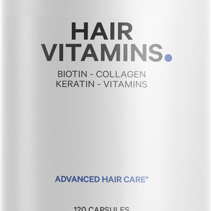 Codeage Hair Vitamins 10000 mcg Biotin – Hair Nutrition with Collagen, Keratin & Probiotics | 120 Capsules