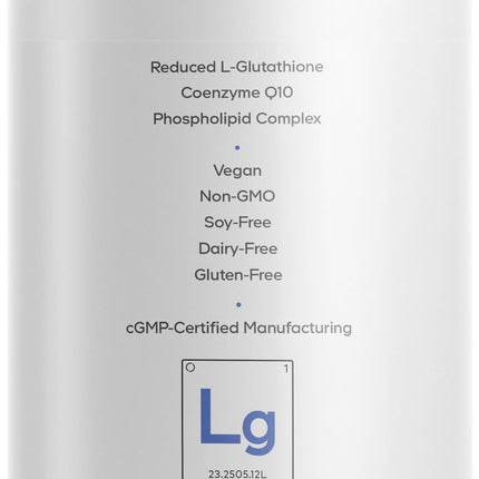 Codeage Liposomal Glutathione+ Supplement - 1000 mg Reduced L-Glutathione, Vitamin C, CoQ10 - Liposomal Delivery - Non-GMO - 120 Capsules