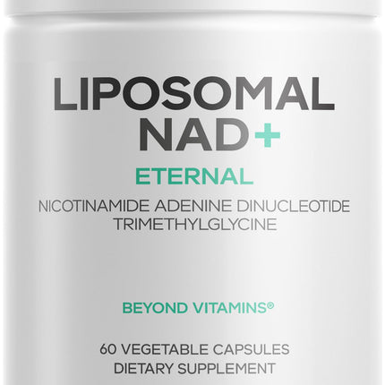 Codeage Liposomal NAD+ Supplement - 500 mg per Serving | Vegan, Non-GMO | 60 Capsules