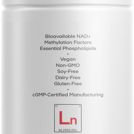Codeage Liposomal NAD+ Ultra with Resveratrol & Vitamin B – 90 Capsules
