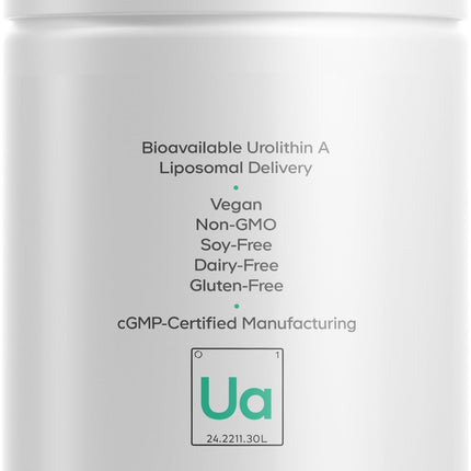 Codeage Liposomal Urolithin A 500mg + Resveratrol | Vegan, Keto, Non-GMO