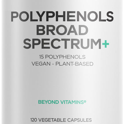 Codeage Polyphenols Broad Spectrum Supplement - 120 Capsules | Non-GMO, Vegan