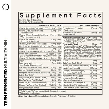 Codeage Teen Multivitamin - Daily Teen Vitamins with Omega-3 (2 Pack)