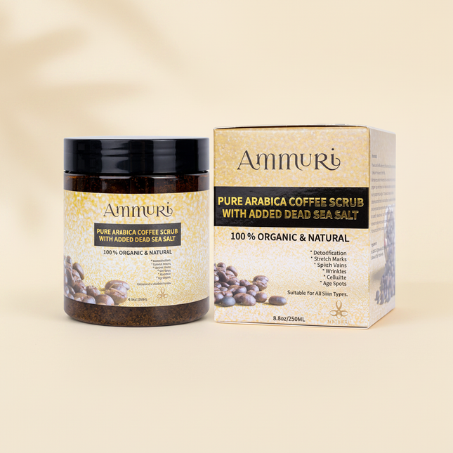 Organic Arabica Coffee Scrub Face Mask for Exfoliation & Glow | Ammuri