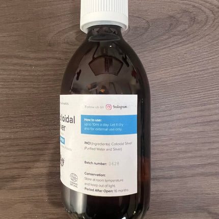 Colloidal Silver Liquid 10 fl oz & Spray | Bioactive Hydrosol Silver Water 40 PPM